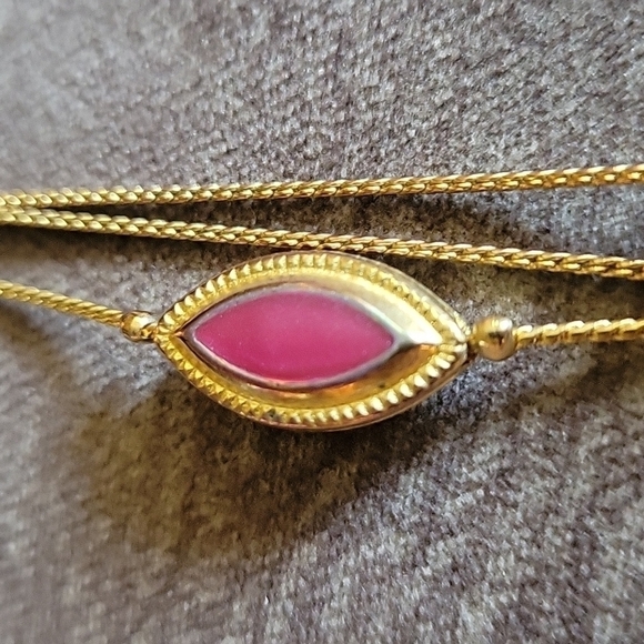 Vintage Byzatine Rainbow Marquis Enamel Layered Torsade Necklace - Picture 8 of 11
